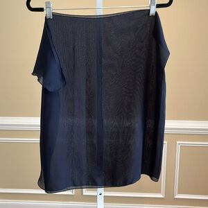 Merona Navy Blue Side Tie Sarong Cover Up Size L/XL